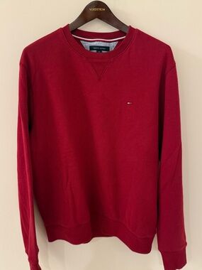 Tommy Hilfiger Men's Crewneck Sweater - Wine Red